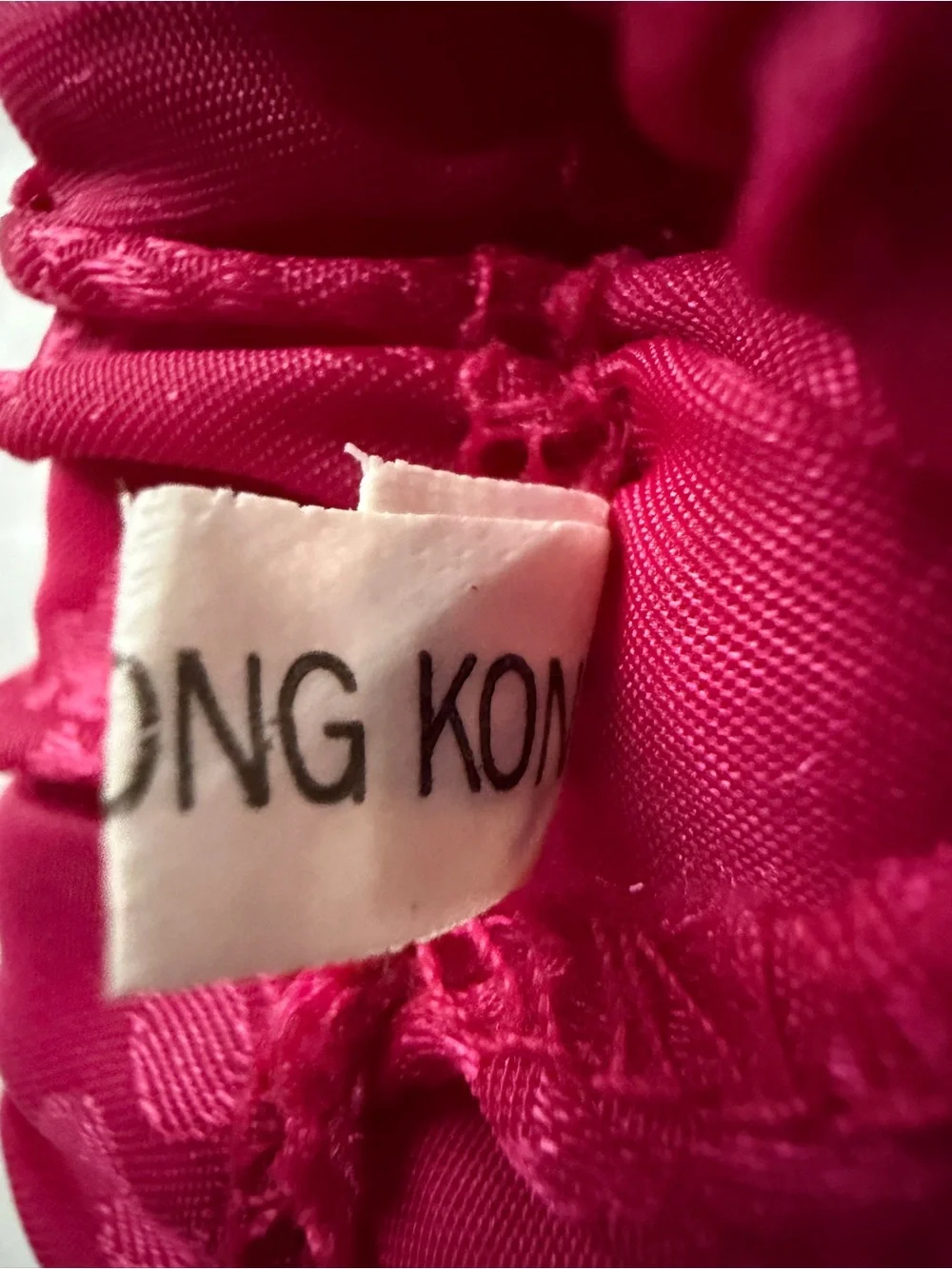 Fuchsia Pink Satin Brocade Tang Suit Pants Youth L